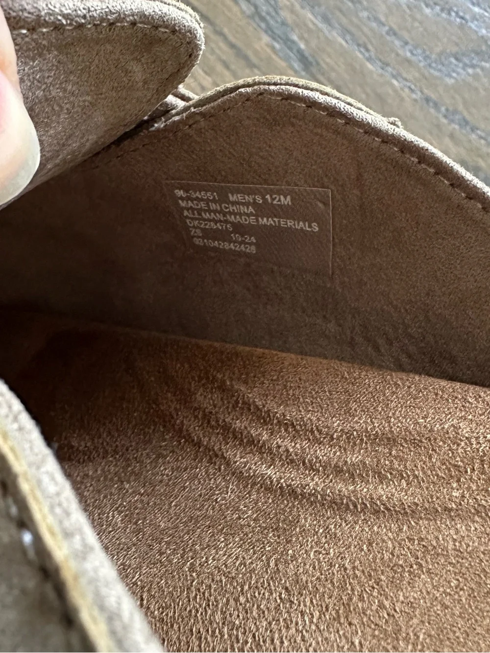 Dockers Men’s Tan Suede Slip-On Clog Mule Sz 12